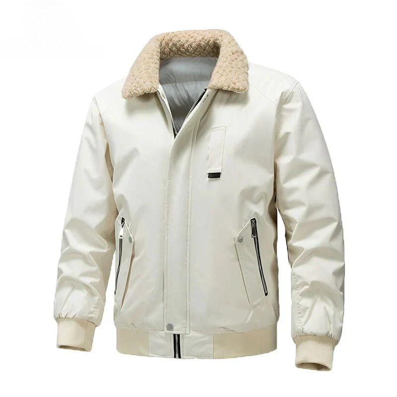 Herren - Klassische Bomberjacke -  Stoffmischung -  Mittelschwere Design - Ideal für die Übergangszeit