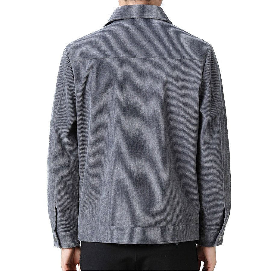 Herren - Leichte Übergangsjacke - Weichem Cord - Sportlich-eleganter Stil für jede Gelegenheit