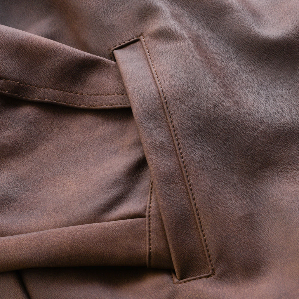 Herren - Jacke mit Reißverschluss - Leder - Stilvoll & Langlebig - Ideal für jede Jahreszeit
