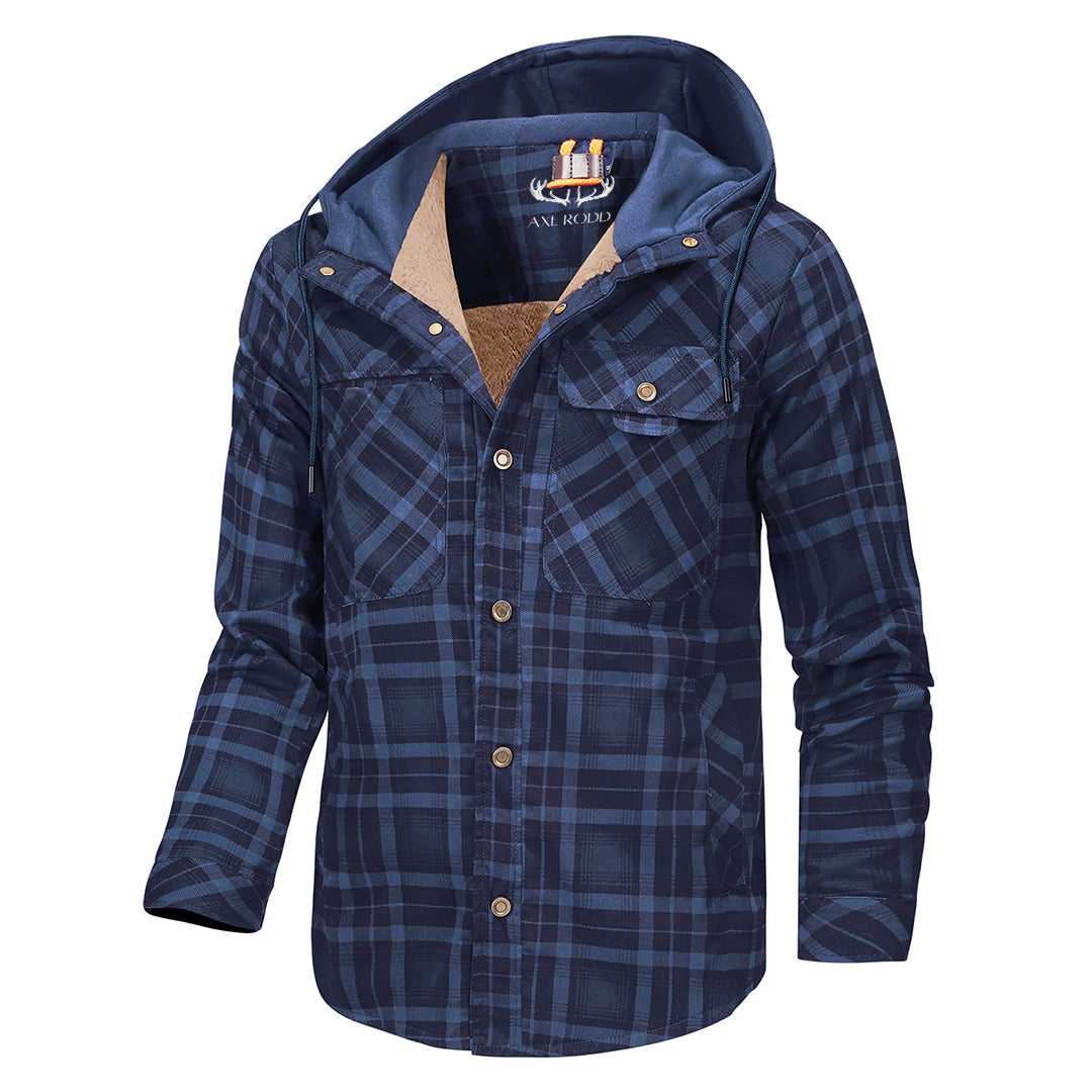 Herren - Holzfäller-Kapuzenpulli - Gemütliches Flanell-Material - Stilvolle Freizeitkleidung für jeden Anlass