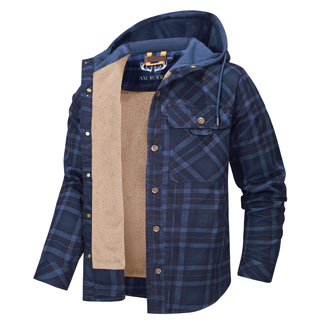 Herren - Holzfäller-Kapuzenpulli - Gemütliches Flanell-Material - Stilvolle Freizeitkleidung für jeden Anlass