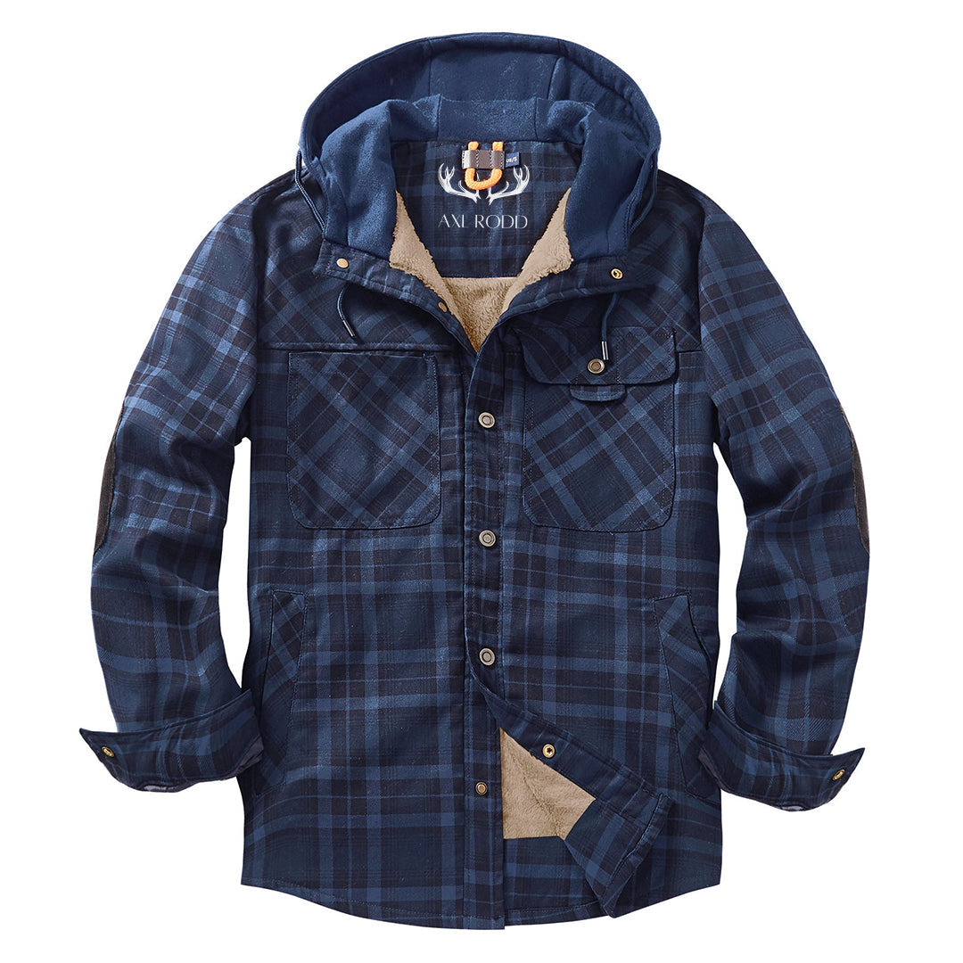 Herren - Holzfäller-Kapuzenpulli - Gemütliches Flanell-Material - Stilvolle Freizeitkleidung für jeden Anlass