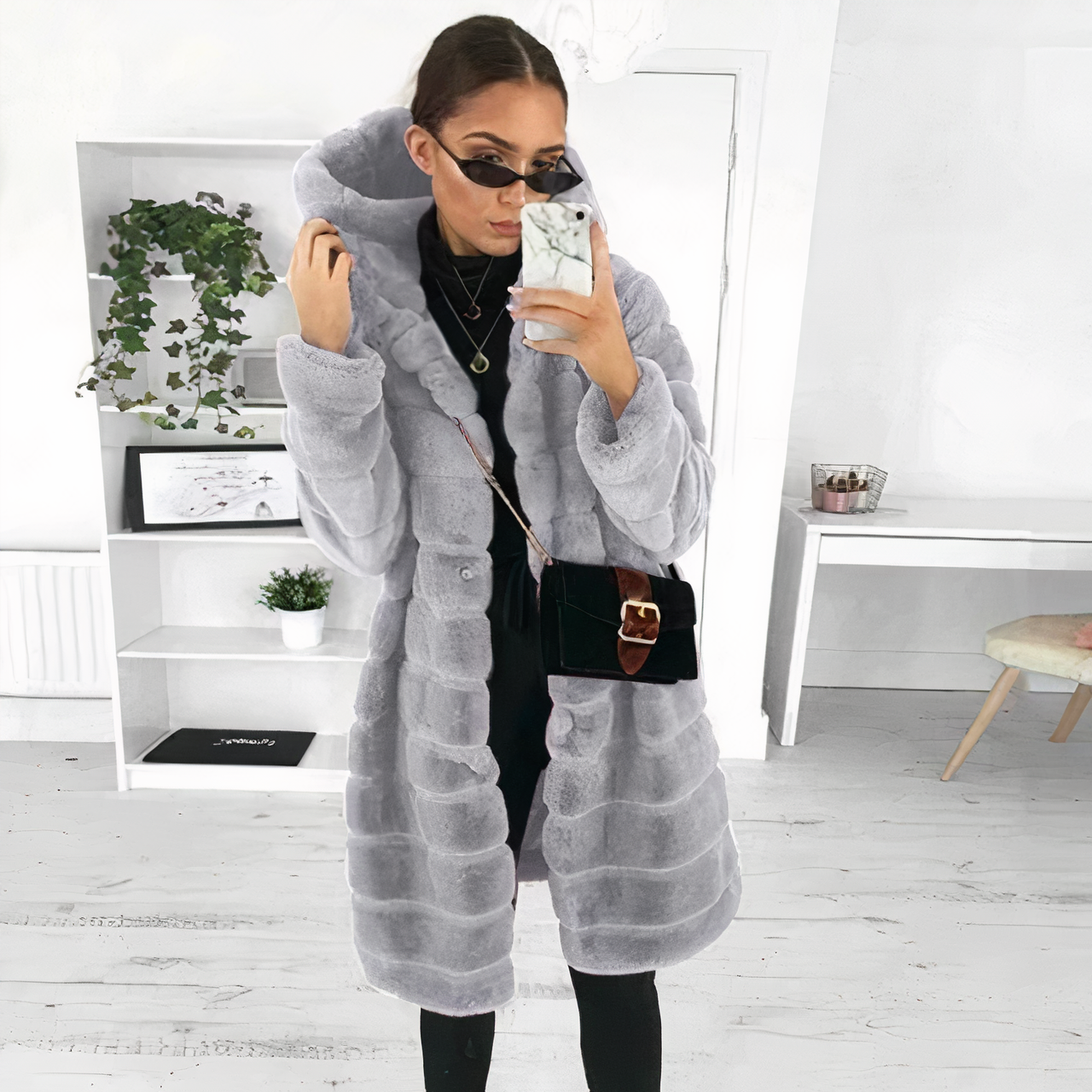 Suzan® | Winterjacke mit langer Kapuze und Kunstpelz für Frauen