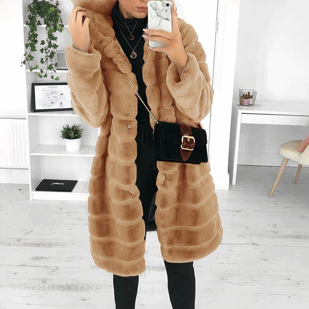 Suzan® | Winterjacke mit langer Kapuze und Kunstpelz für Frauen