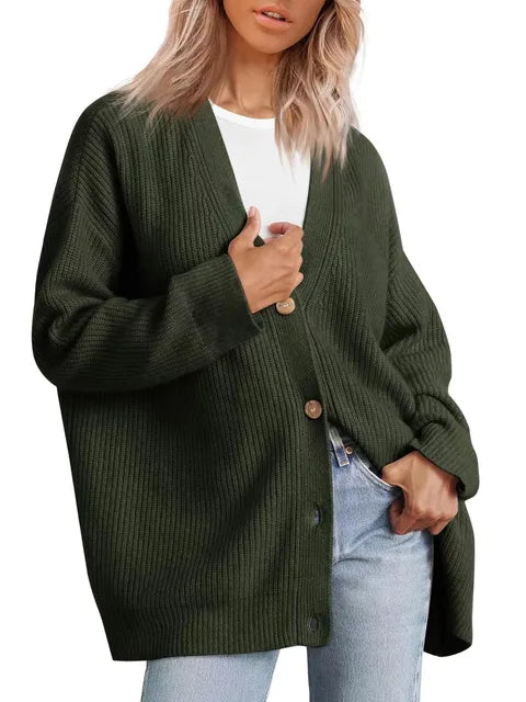 Damen - Elegante Strickjacke - Kaschmir - Weichheit & Stil - Komfort für jeden Anlass