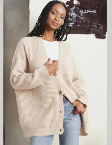 Damen - Elegante Strickjacke - Kaschmir - Weichheit & Stil - Komfort für jeden Anlass