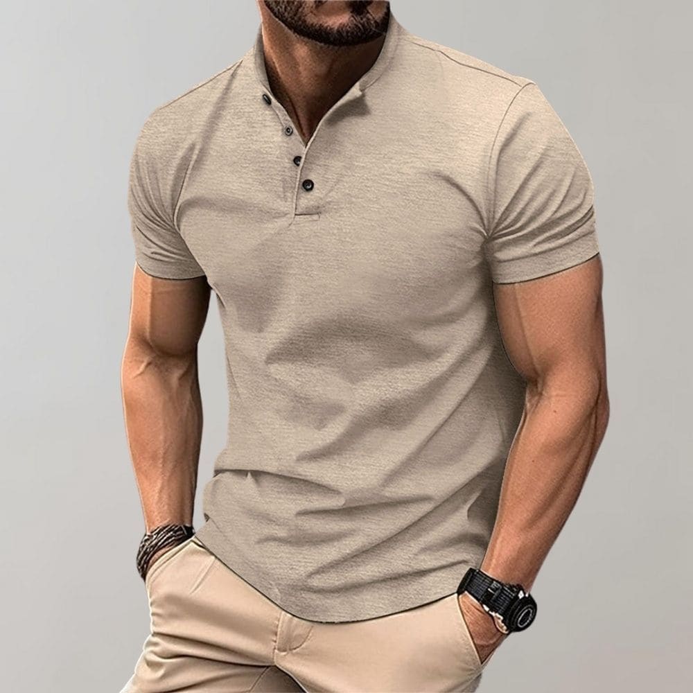 Herren - Langärmeliges Freizeit-Poloshirt - Baumwollmaterial - Stilvoller Komfort für jeden Tag