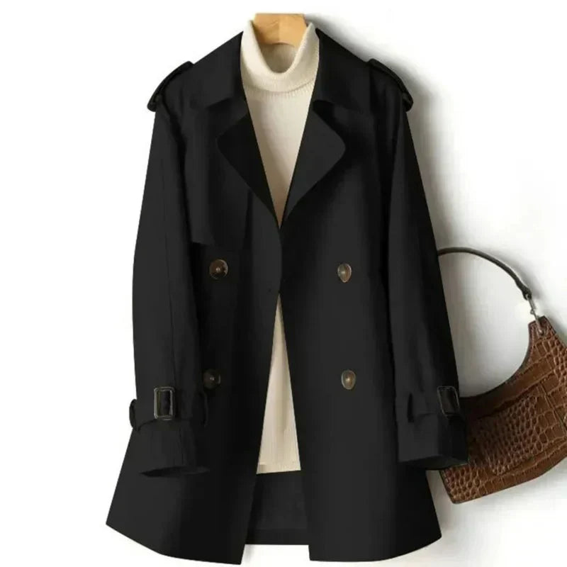 Damen - Trenchcoat - Doppelreihiger - Klassischer Stil für Freizeit - Elegante und vielseitige Oberbekleidung