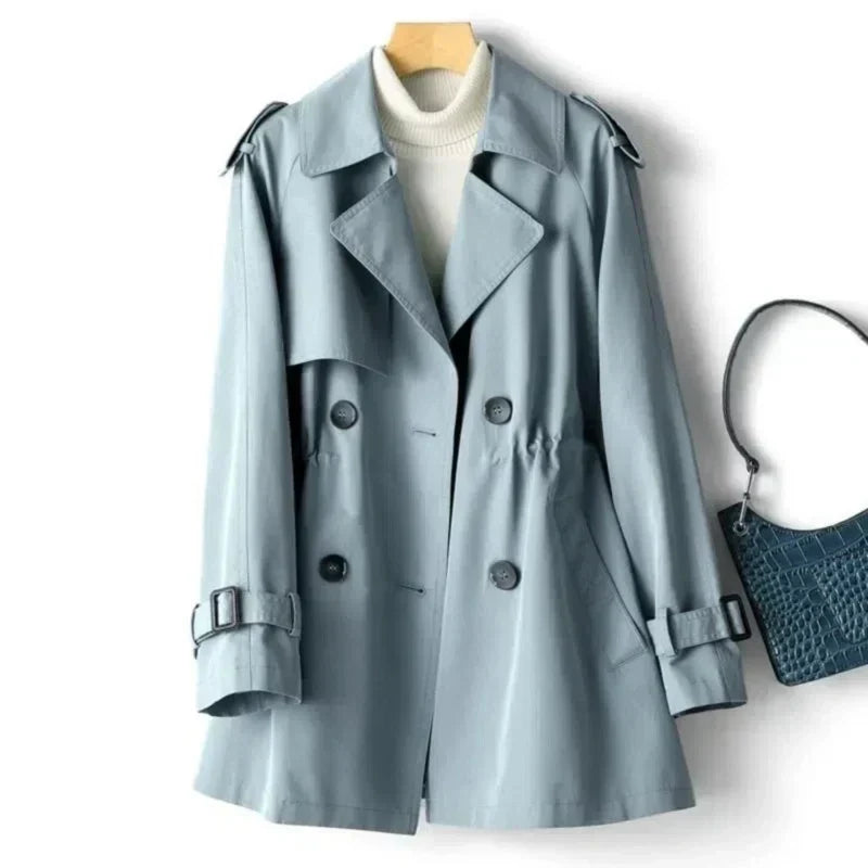 Damen - Trenchcoat - Doppelreihiger - Klassischer Stil für Freizeit - Elegante und vielseitige Oberbekleidung