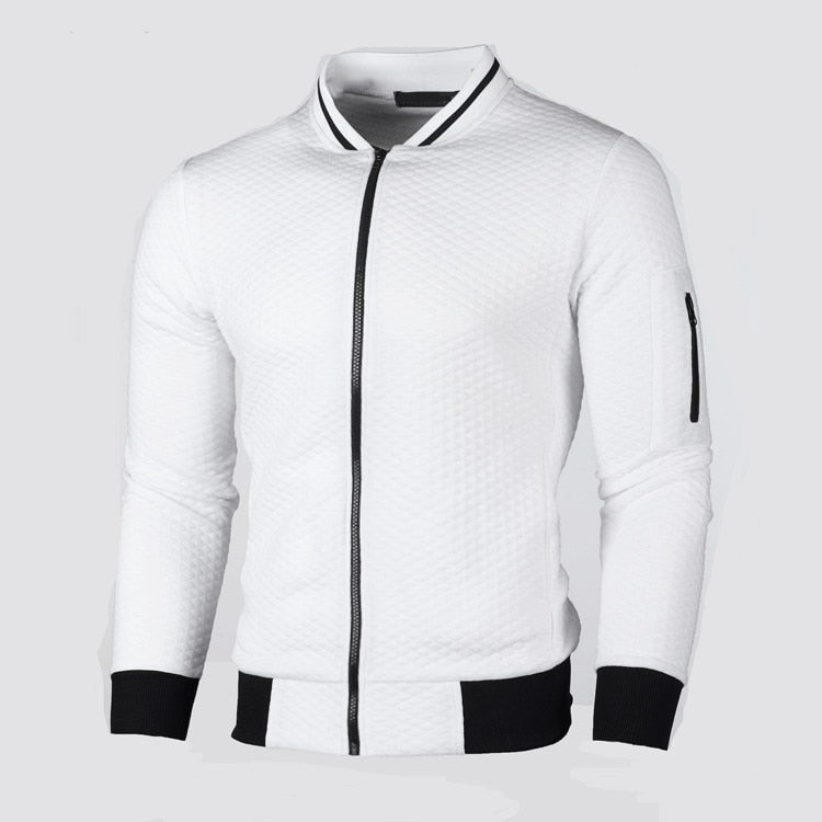 Herren - Jacke - Slim Fit Kariert - Baumwollmischung - Sportlicher Stil für modische Outfits