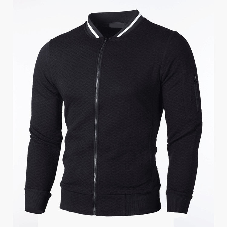 Herren - Jacke - Slim Fit Kariert - Baumwollmischung - Sportlicher Stil für modische Outfits