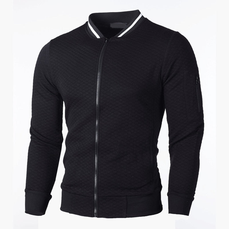 Herren - Jacke - Slim Fit Kariert - Baumwollmischung - Sportlicher Stil für modische Outfits