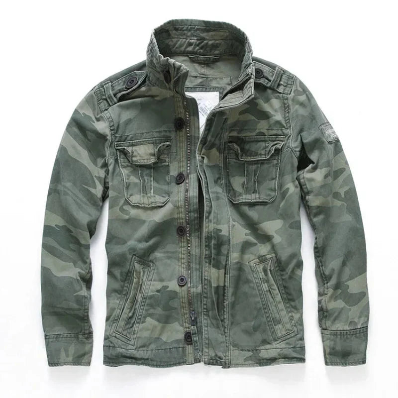 Herren - Cargo Jacket - Denim - Stylisch, strapazierfähig - Perfekte Freizeitmode für jeden Anlass