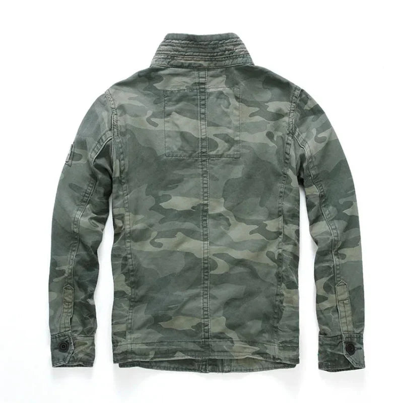 Herren - Cargo Jacket - Denim - Stylisch, strapazierfähig - Perfekte Freizeitmode für jeden Anlass