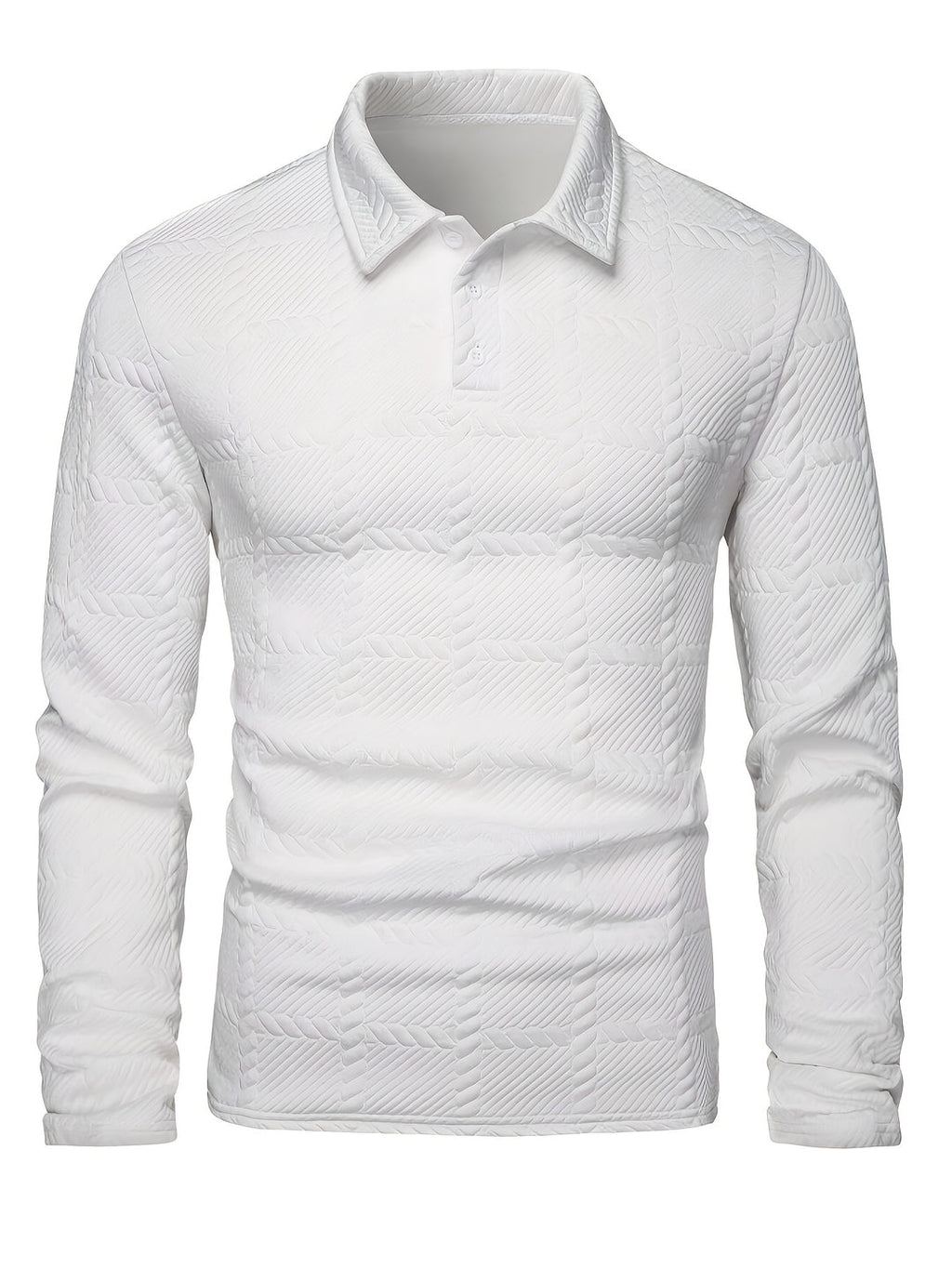 Herren - Gestricktes Poloshirt - Jacquard - Hochwertiger Komfort und Stil für jeden Anlass
