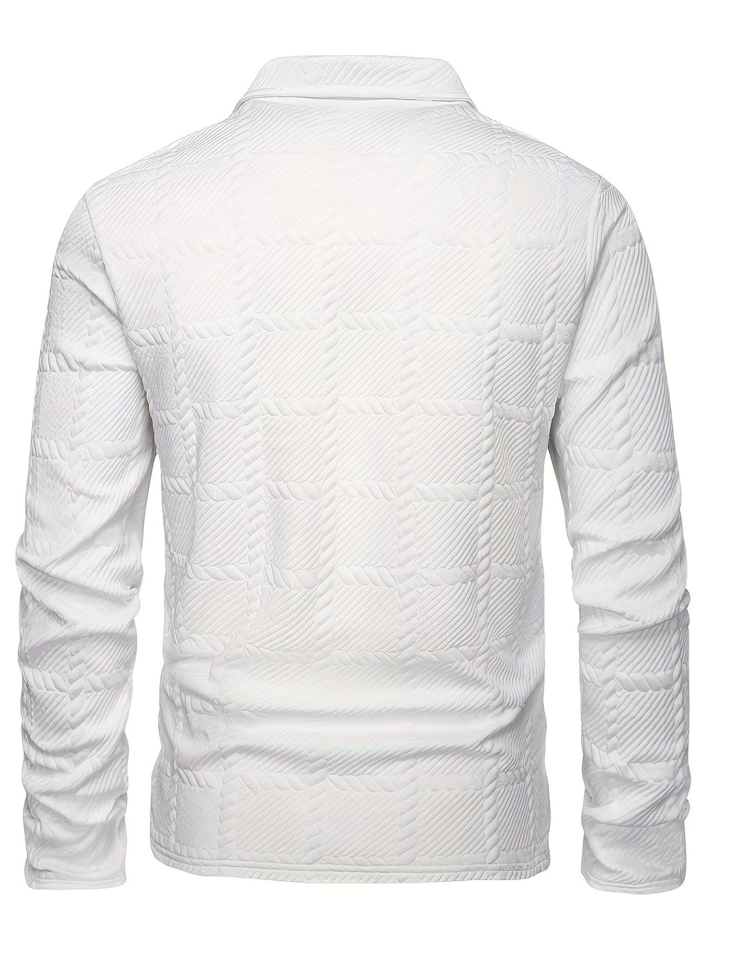 Herren - Gestricktes Poloshirt - Jacquard - Hochwertiger Komfort und Stil für jeden Anlass