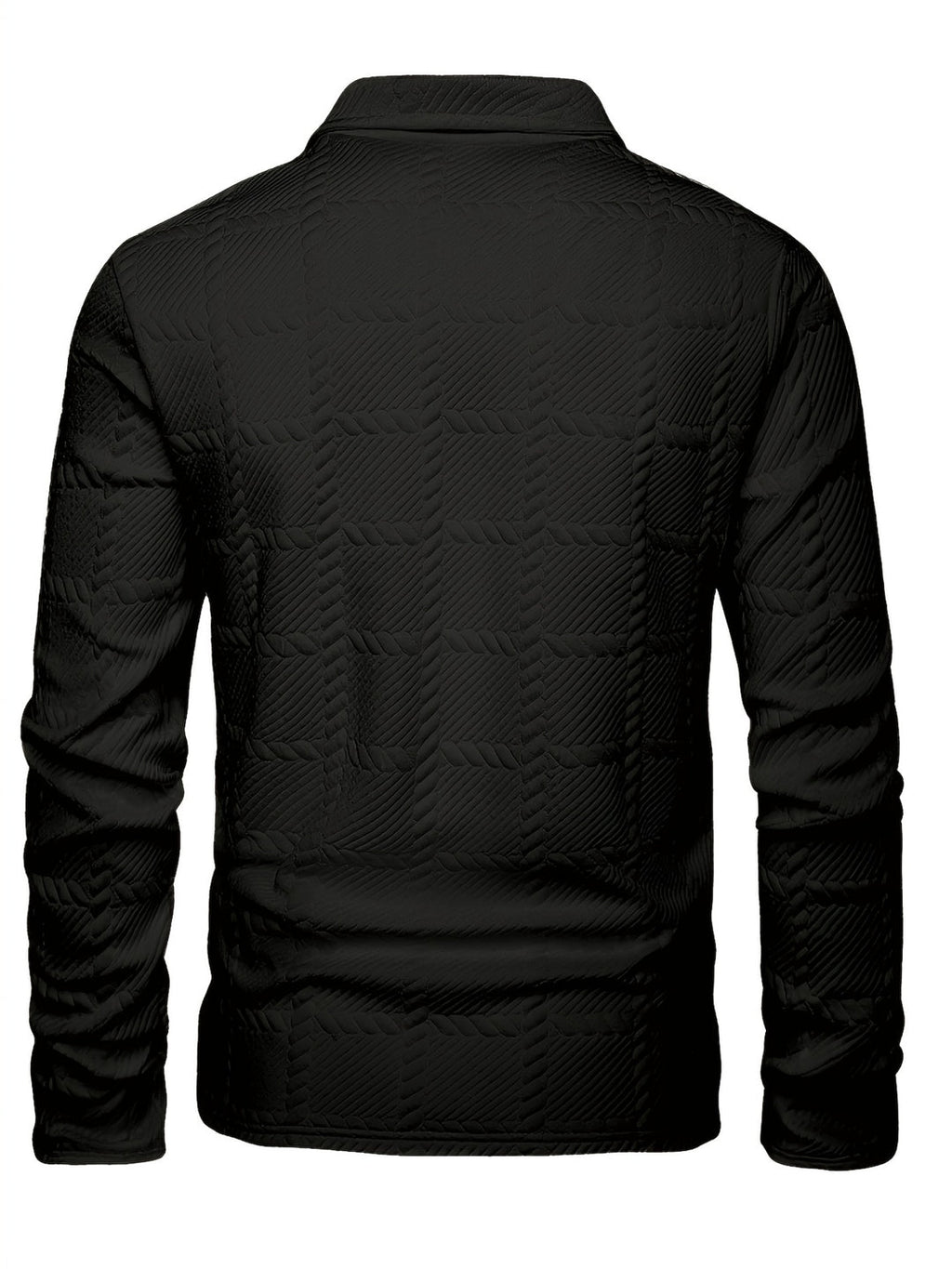 Herren - Gestricktes Poloshirt - Jacquard - Hochwertiger Komfort und Stil für jeden Anlass