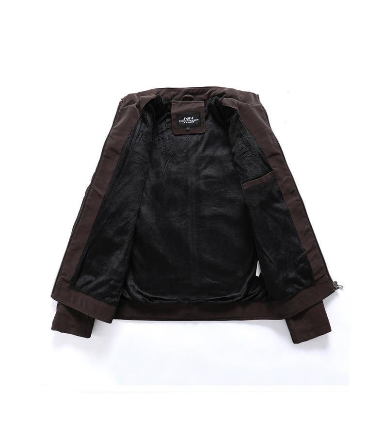 Herren - Motorradjacke - Hochwertigem Leder - Stehkragen - Stilvoller Begleiter für Biker