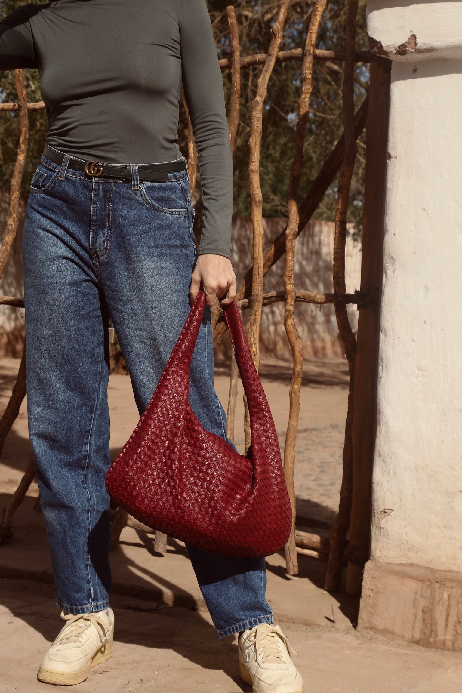 Sophia™ | Elegante Lederschultertasche