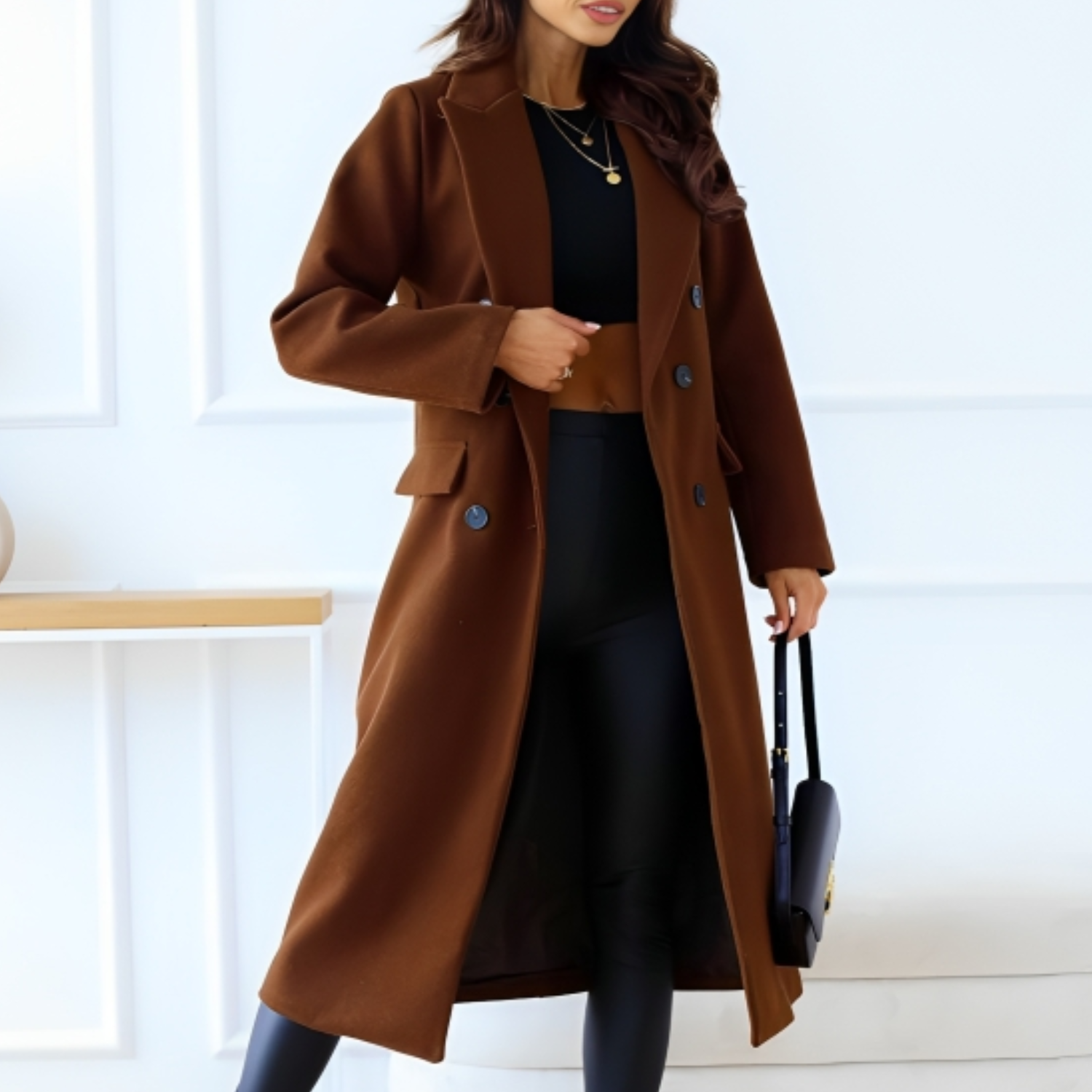 Damen - Wintermantel - Wollmischung - Stylische warme Oberbekleidung für kalte Tage