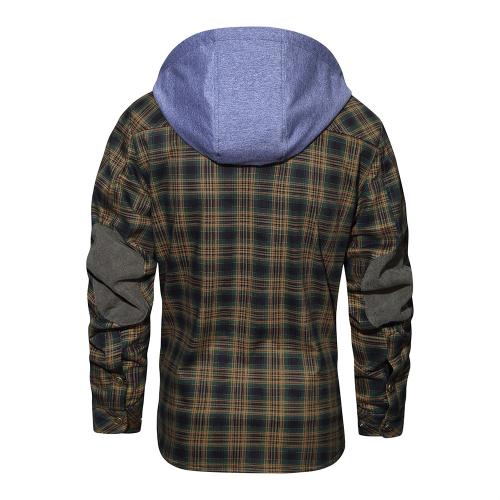 Herren - Holzfäller-Kapuzenpulli - Gemütliches Flanell-Material - Stilvolle Freizeitkleidung für jeden Anlass