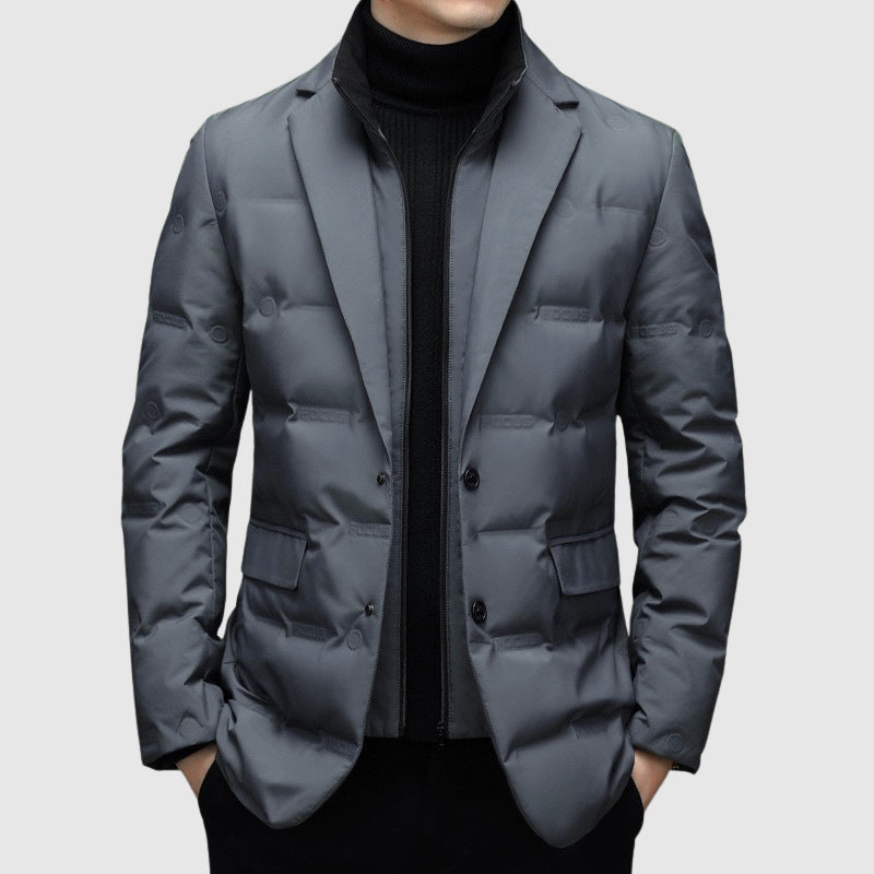 Herren - Essentieller Daunenjacke - Entendaunenfüllung - Stilvoll und warm - Perfekt für jeden Anlass