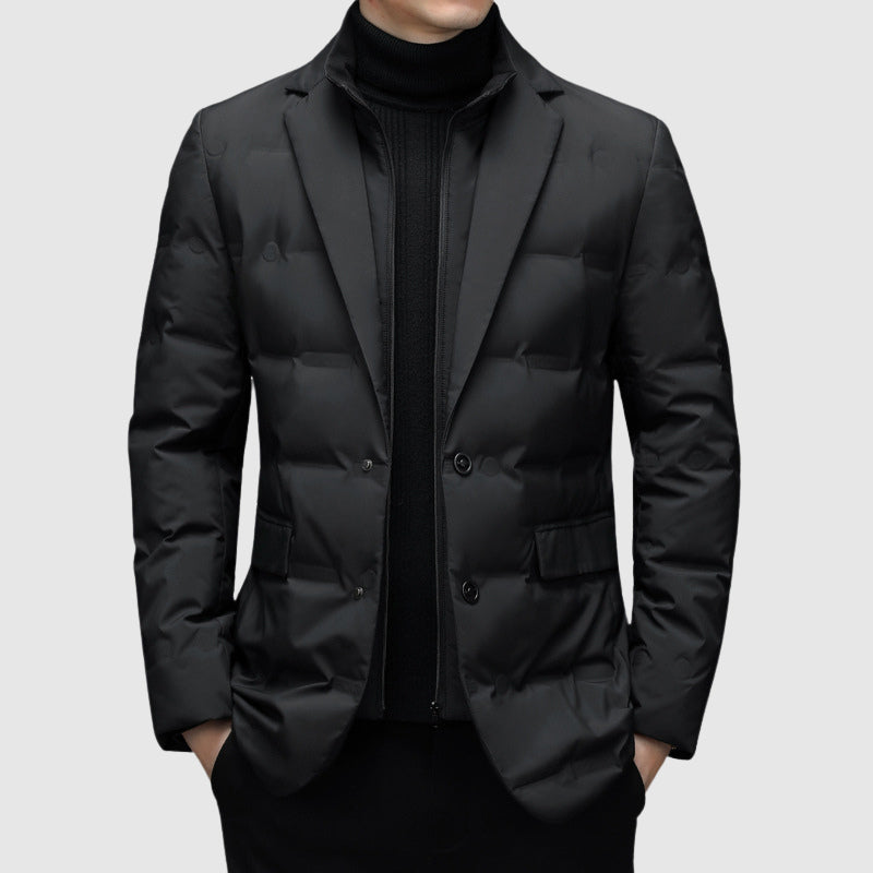 Herren - Essentieller Daunenjacke - Entendaunenfüllung - Stilvoll und warm - Perfekt für jeden Anlass