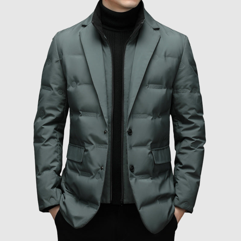 Herren - Essentieller Daunenjacke - Entendaunenfüllung - Stilvoll und warm - Perfekt für jeden Anlass