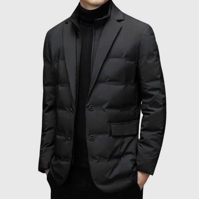 Herren - Essentieller Daunenjacke - Entendaunenfüllung - Stilvoll und warm - Perfekt für jeden Anlass