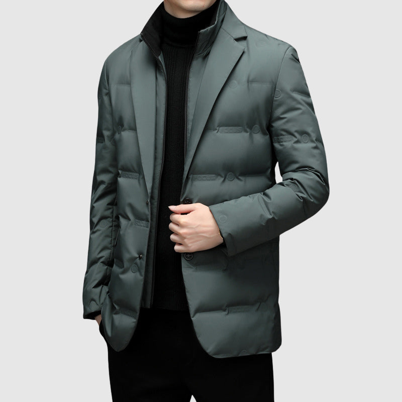 Herren - Essentieller Daunenjacke - Entendaunenfüllung - Stilvoll und warm - Perfekt für jeden Anlass