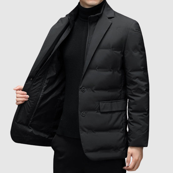 Herren - Essentieller Daunenjacke - Entendaunenfüllung - Stilvoll und warm - Perfekt für jeden Anlass