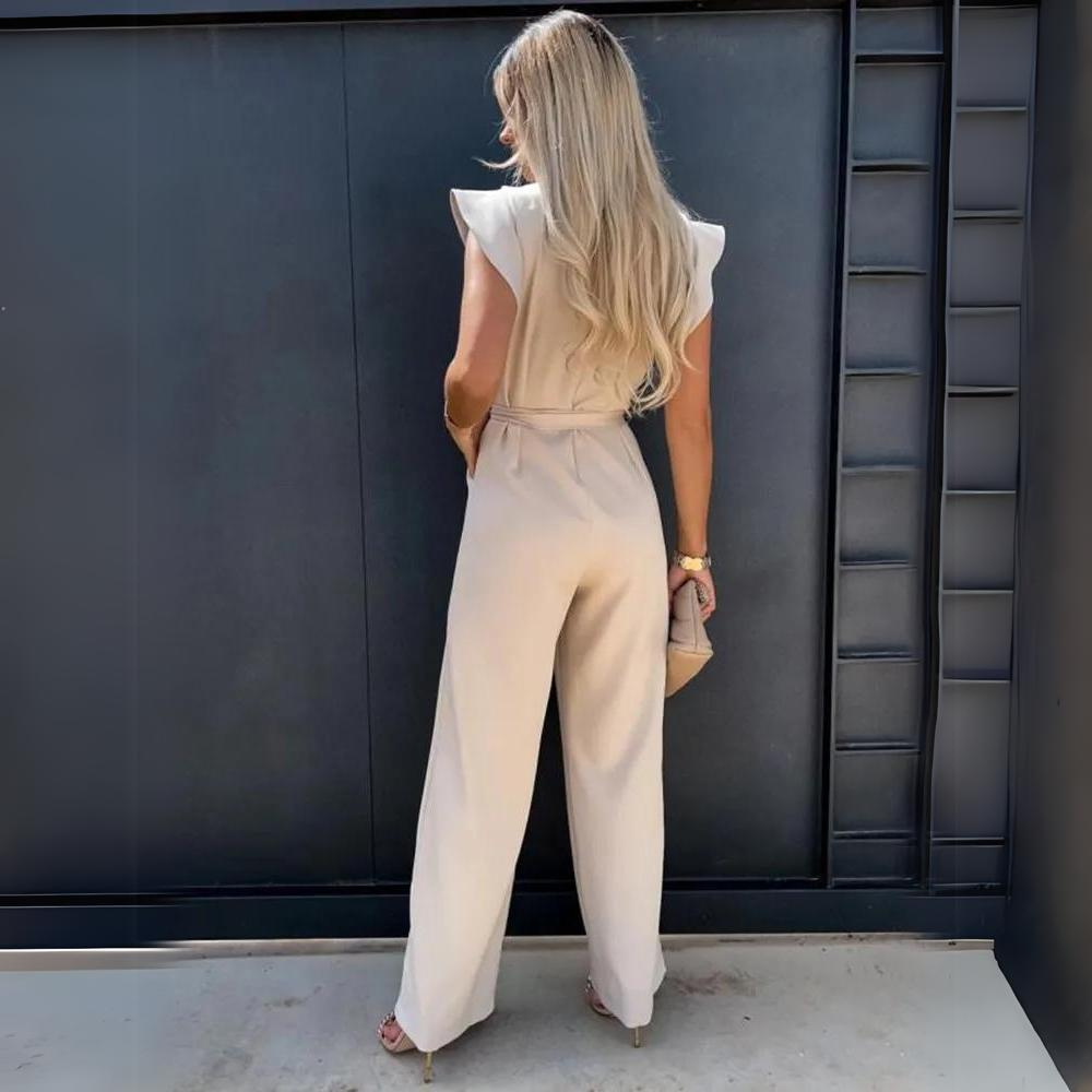 Damen - Schicker Jumpsuit - Hochwertigem Material - Stilvolles Design - Perfekte Outfits für jeden Anlass