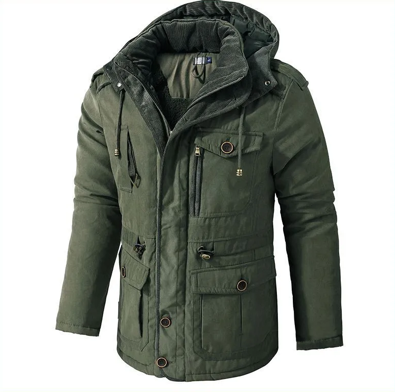 Herren - Robuste Jacke - Warmem Innenfutter - Langlebig & Gemütlich für jede Gelegenheit