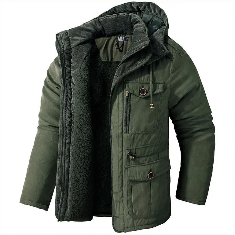 Herren - Robuste Jacke - Warmem Innenfutter - Langlebig & Gemütlich für jede Gelegenheit