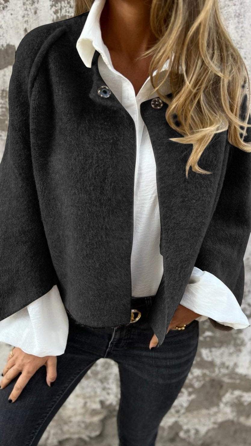 Damen - Modische Übergangsjacke - Rundhalsausschnitt - Warme & stylische Oberbekleidung für jeden Anlass
