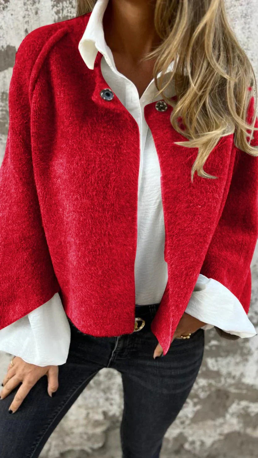 Damen - Modische Übergangsjacke - Rundhalsausschnitt - Warme & stylische Oberbekleidung für jeden Anlass