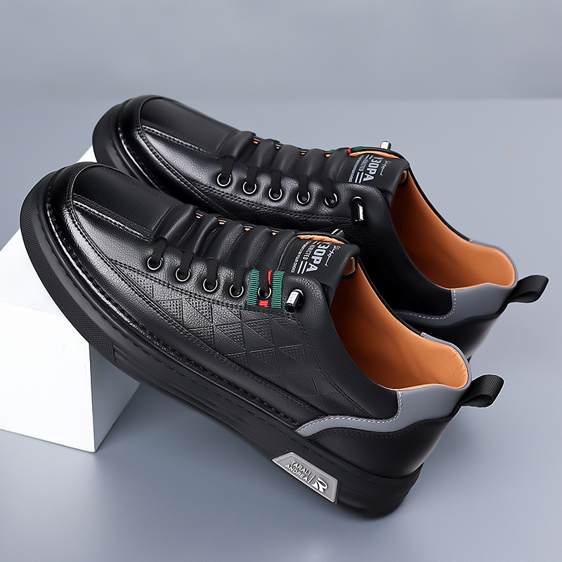 Herren - Lässige Sneakers - Leder - Stilvolle und Bequeme Schuhe für jeden Anlass
