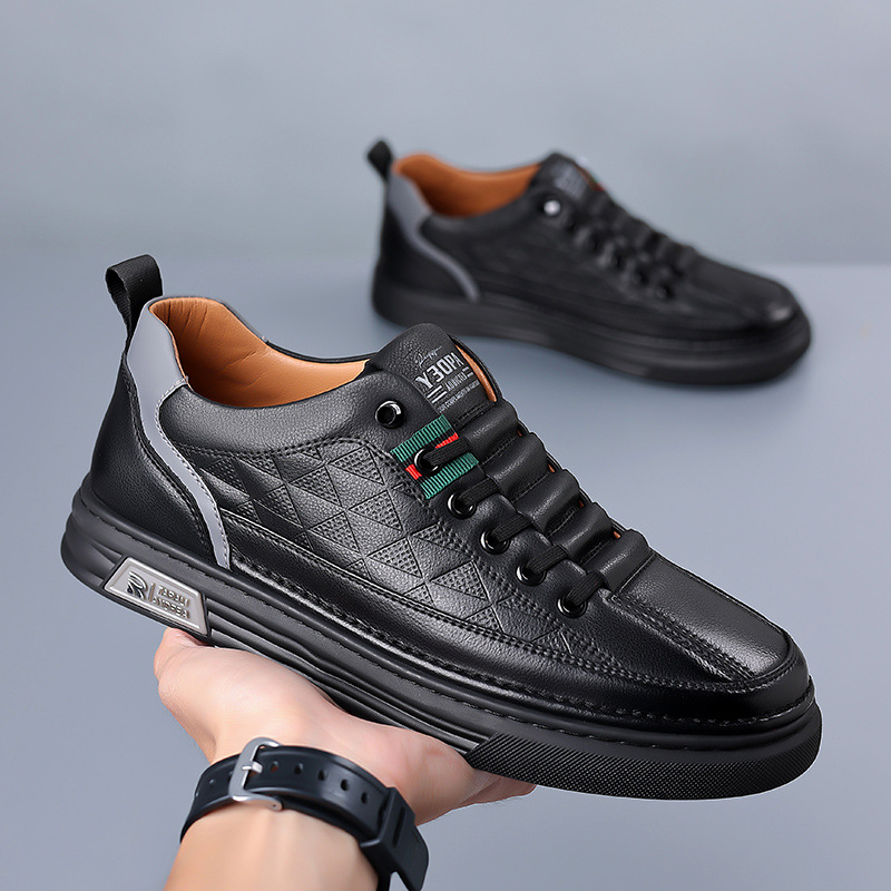 Herren - Lässige Sneakers - Leder - Stilvolle und Bequeme Schuhe für jeden Anlass