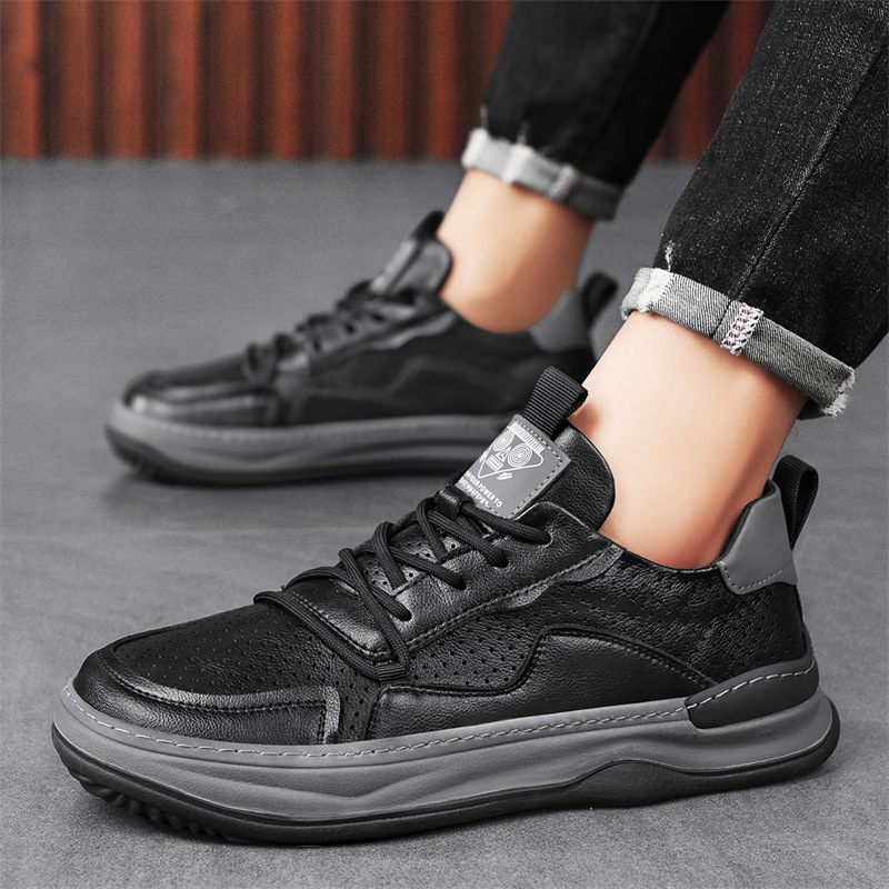 Herren - Sneakers - Leder - modisches Design - Bequeme Freizeitschuhe für jeden Anlass