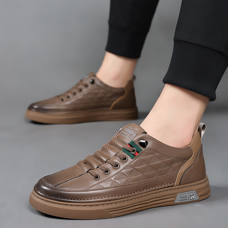 Herren - Lässige Sneakers - Leder - Stilvolle und Bequeme Schuhe für jeden Anlass