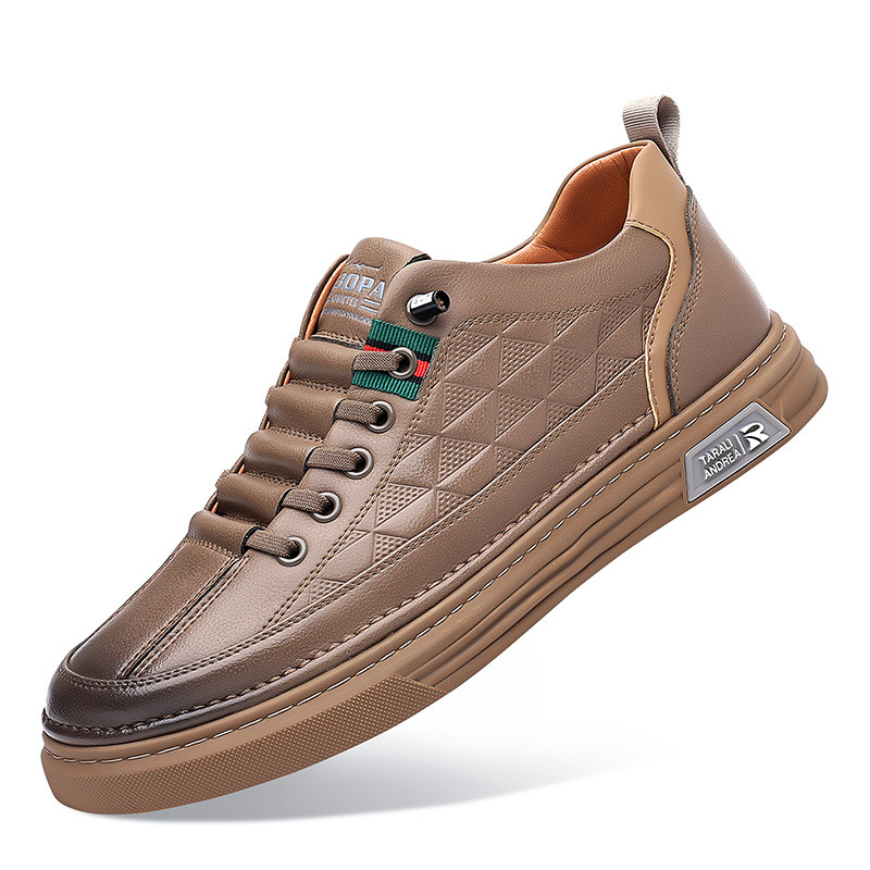 Herren - Lässige Sneakers - Leder - Stilvolle und Bequeme Schuhe für jeden Anlass