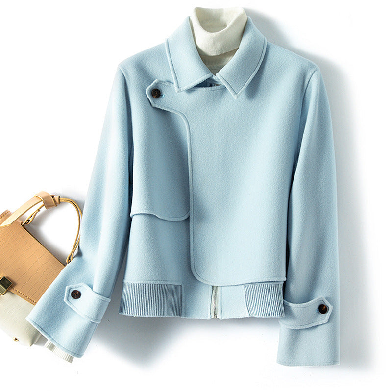 Damen - Stilvolle jacke - Woll - Hohe Wärme & zeitlose Eleganz - Ideal für jede Gelegenheit