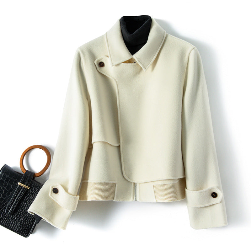 Damen - Stilvolle jacke - Woll - Hohe Wärme & zeitlose Eleganz - Ideal für jede Gelegenheit