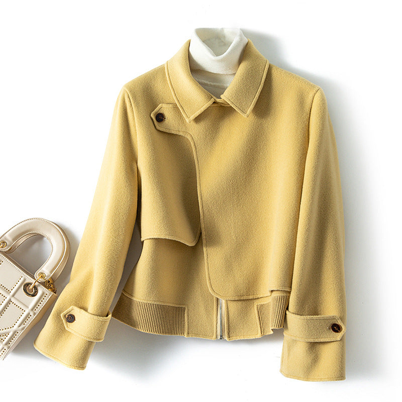 Damen - Stilvolle jacke - Woll - Hohe Wärme & zeitlose Eleganz - Ideal für jede Gelegenheit