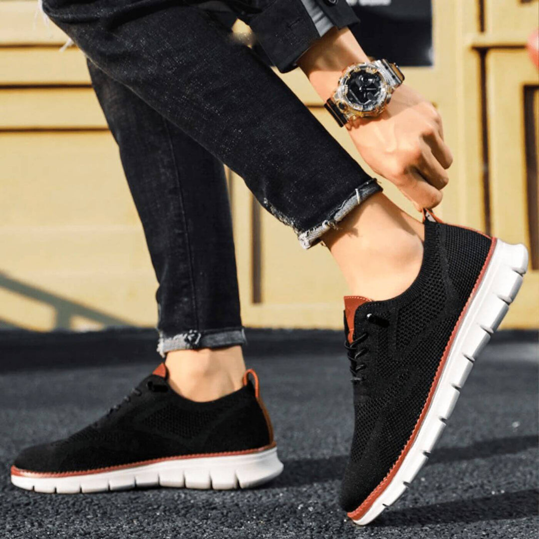 Herren - Bequeme Slip-On-Wanderschuhe - Atmungsaktive Material - Fußgewölbestütze - Ideale Outdoor-Schuhe für Abenteuer