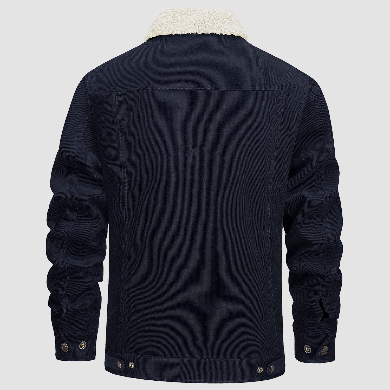 Herren - Cordjacke -  Baumwolle - Sherpa-Futter für den Winter - Gemütliche und warme Oberbekleidung