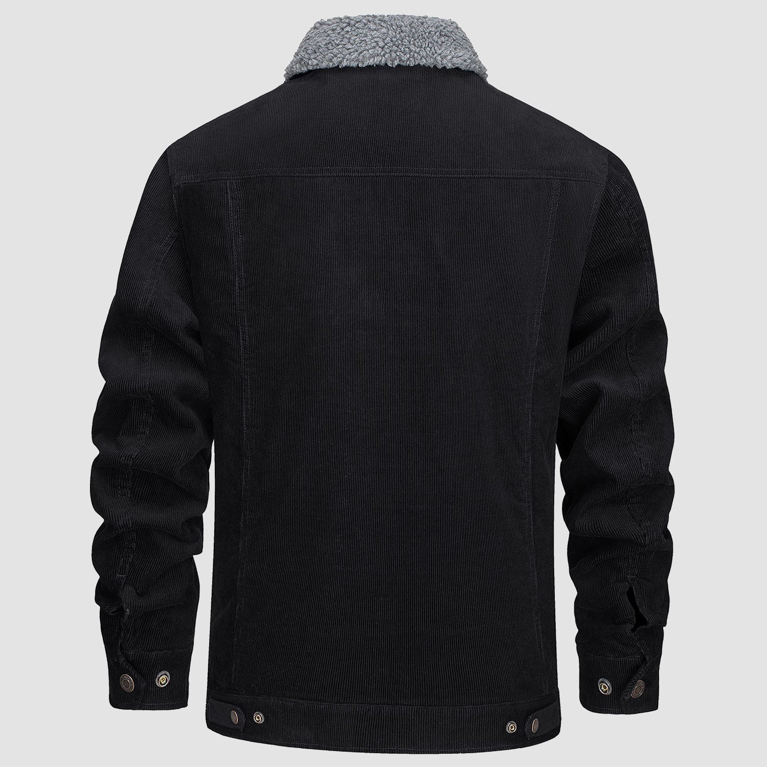 Herren - Cordjacke -  Baumwolle - Sherpa-Futter für den Winter - Gemütliche und warme Oberbekleidung