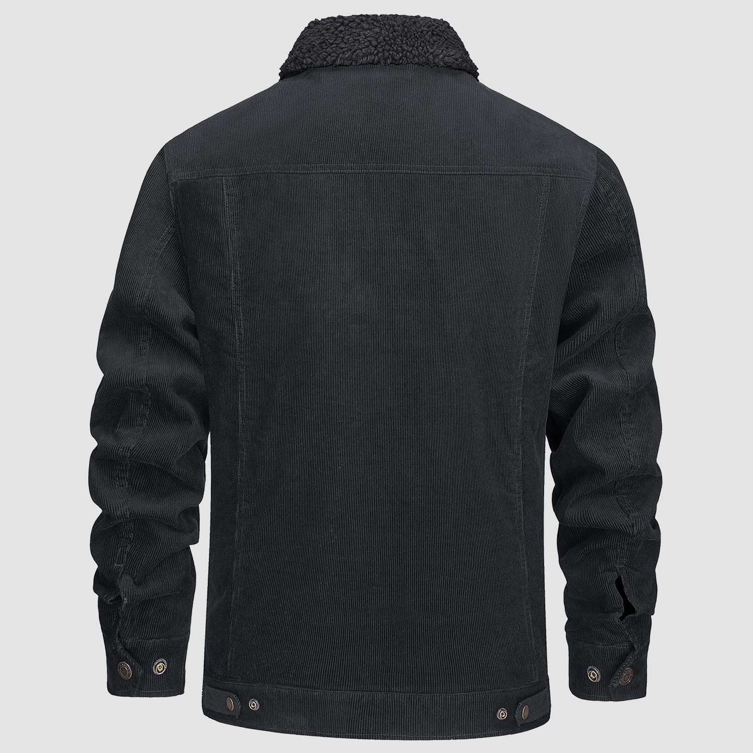 Herren - Cordjacke -  Baumwolle - Sherpa-Futter für den Winter - Gemütliche und warme Oberbekleidung
