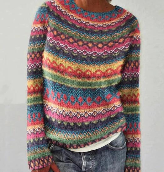 Damen - Islandpullover - Kuschelige Wollmischung - Klassischer nordischer Stil für ultimativen Komfort
