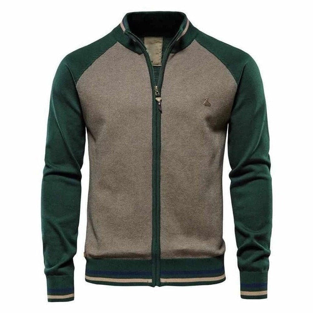 Herren - Gestreifte Strickjacke - Gemütliches Material - Modisches Layering Essential für jeden Anlass